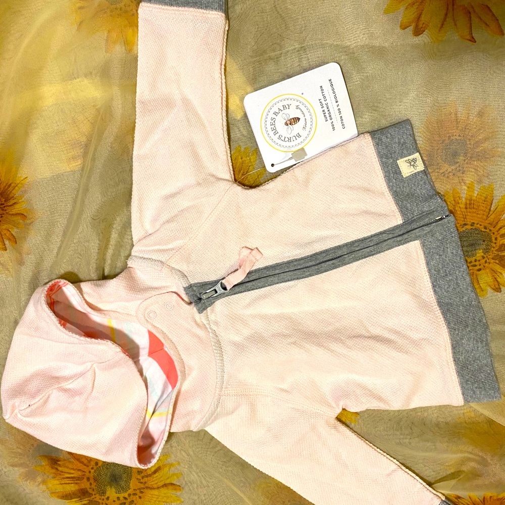 Burts bees zip up hoodie